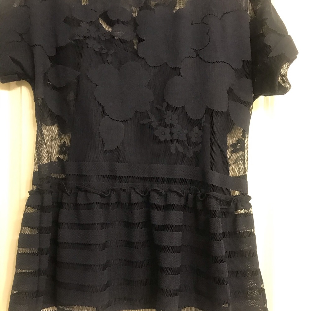 Anthropologie Eva Franco Leslie lace peplum top - Picture 2 of 2